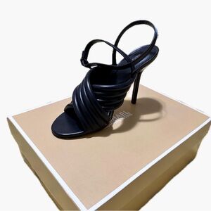 Michael Kors black puffer heels